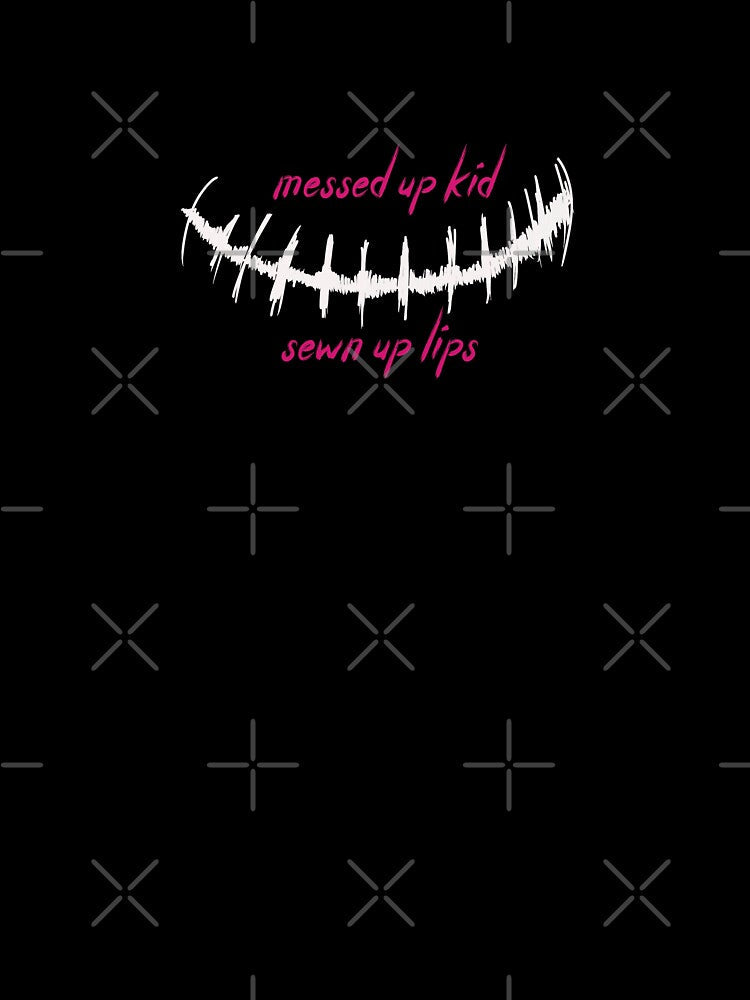 Sewn up lips - YUNGBLUD by Liliazulema Unisex , , , Long Sleeve Tee