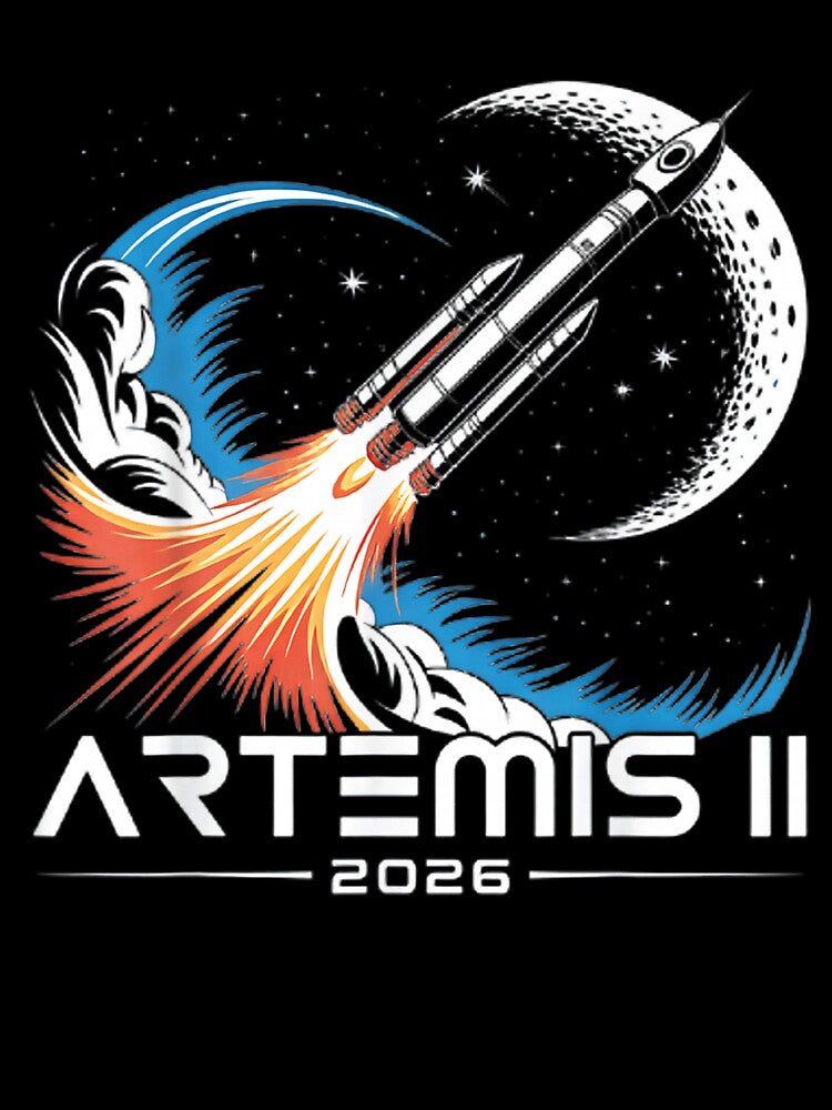 Artemis II Launch to The Moon 2026 by otaku.edwardj Unisex , , , Long Sleeve Tee