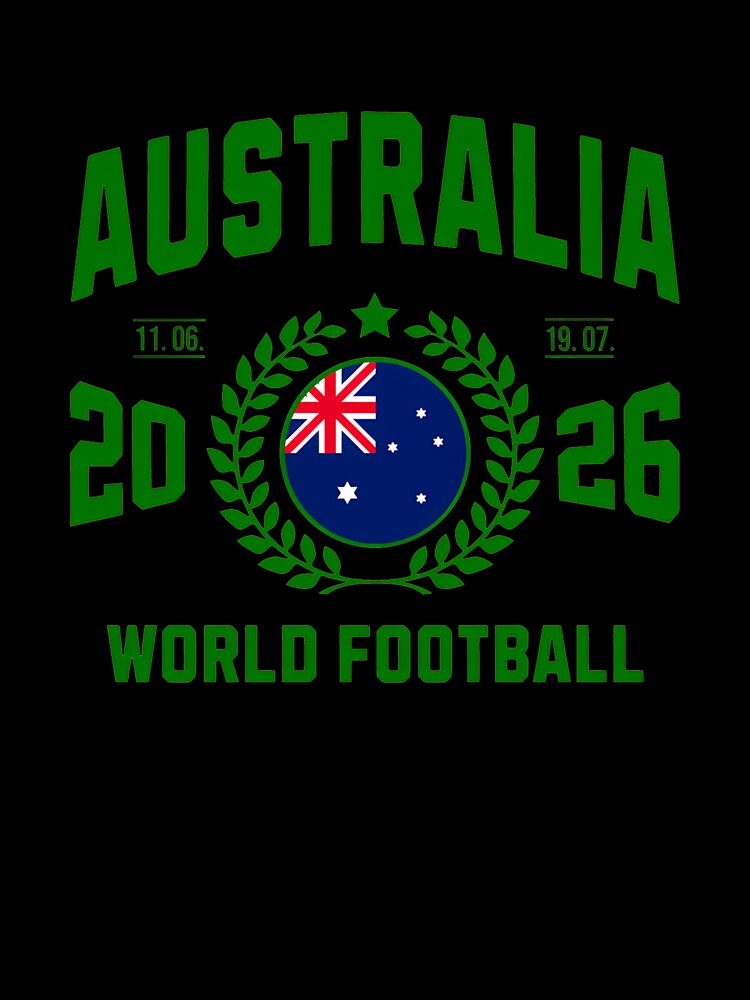 Australia Football Supporter 2026 Badge Design _84072626 by gidget-gadget Unisex , , , Long Sleeve Tee