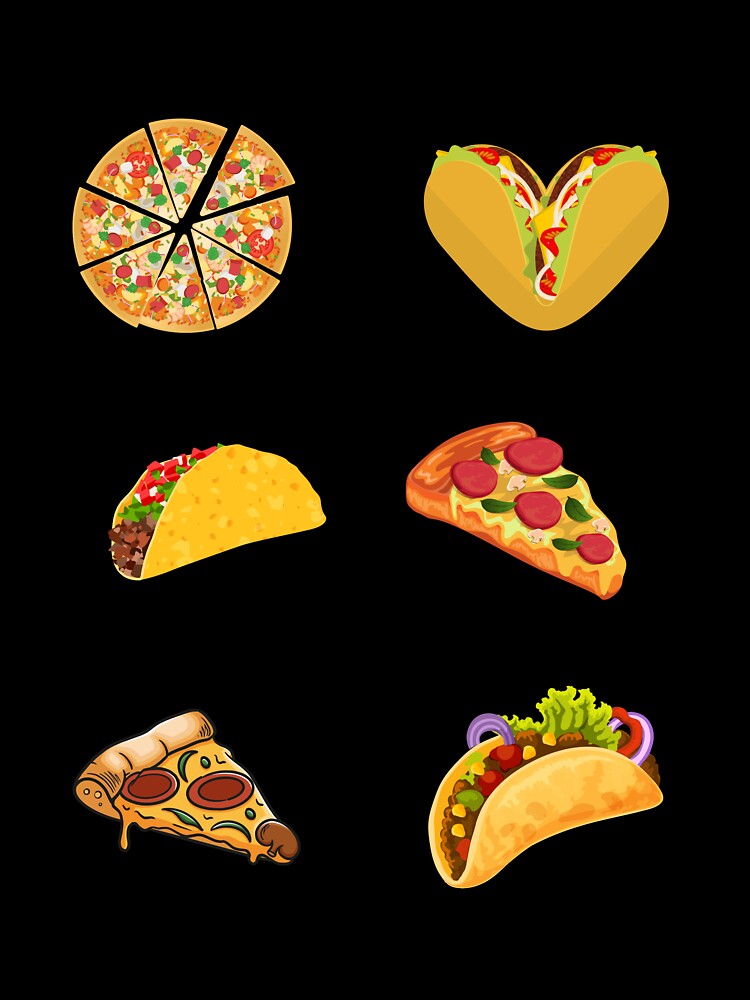 Taco and Pizza by kocakashop Unisex , , , Long Sleeve Tee