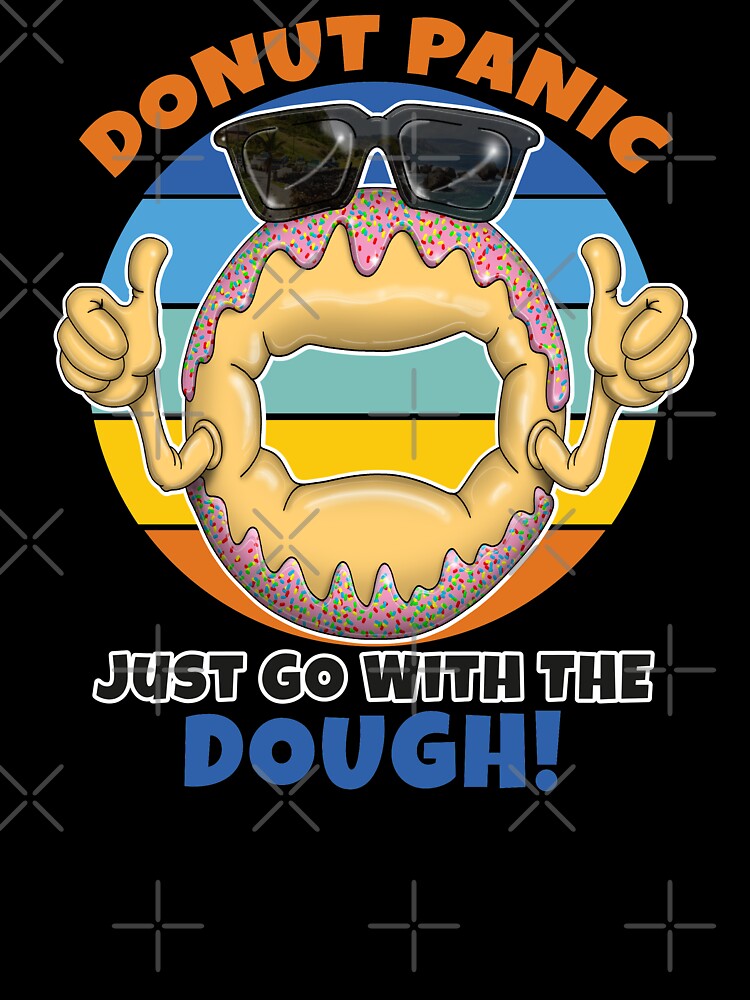 Donut Panic Funny Donut Lovers by Status71 Unisex , , , Long Sleeve Tee