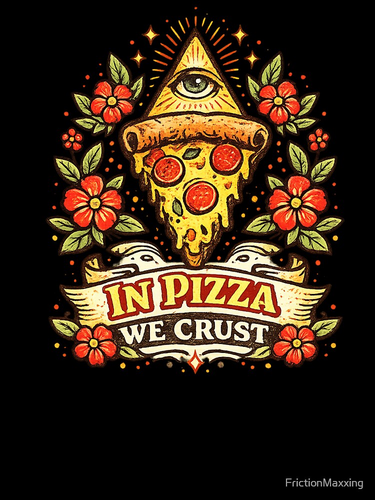 In Pizza we Crust by FrictionMaxxing Unisex , , , Long Sleeve Tee