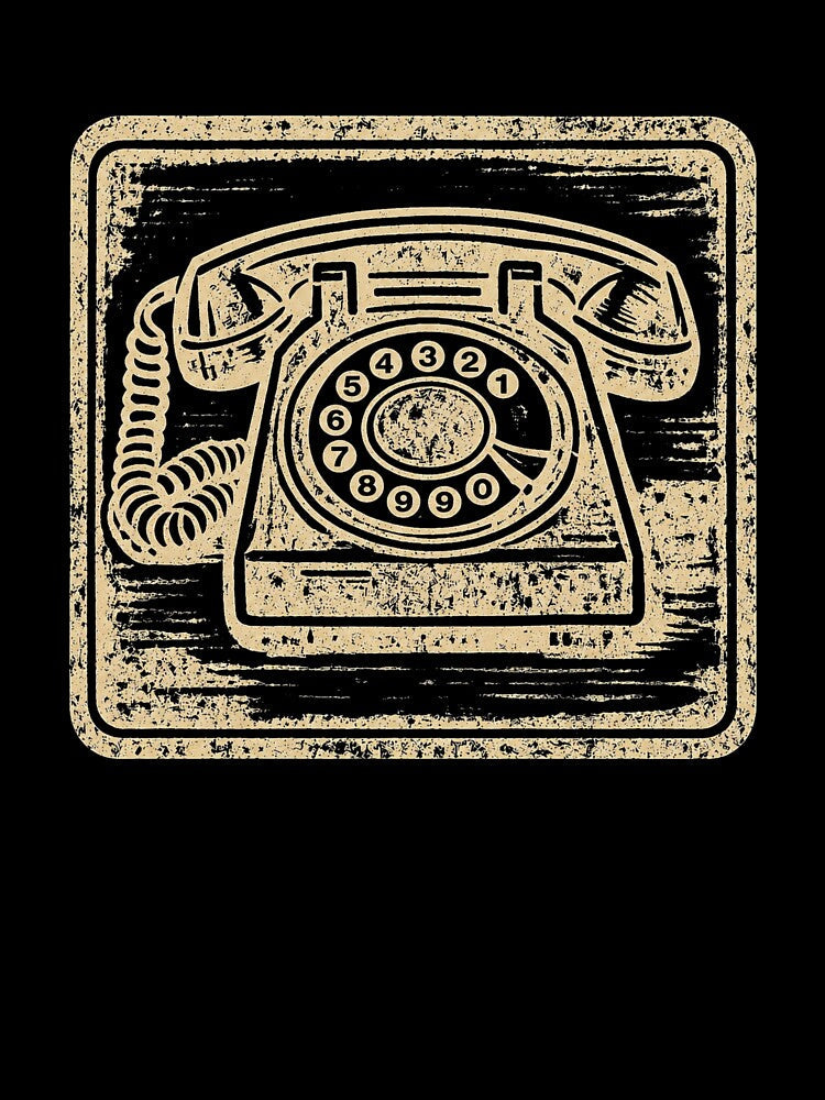 1980’s Phone by AllTheT Unisex , , , Long Sleeve Tee