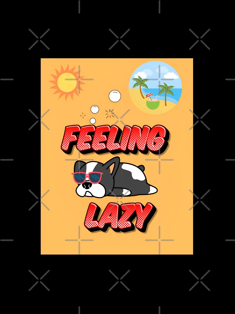 Lazy Paws and Cozy Naps: Dogs Feeling Lazy Under Sun by SmahiCreations Unisex , , , Long Sleeve Tee