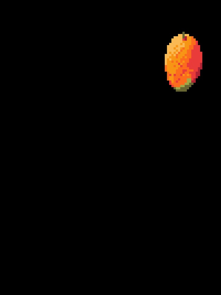 Pixel Mango - pixel food art by LittleFoodShop Unisex , , , Long Sleeve Tee