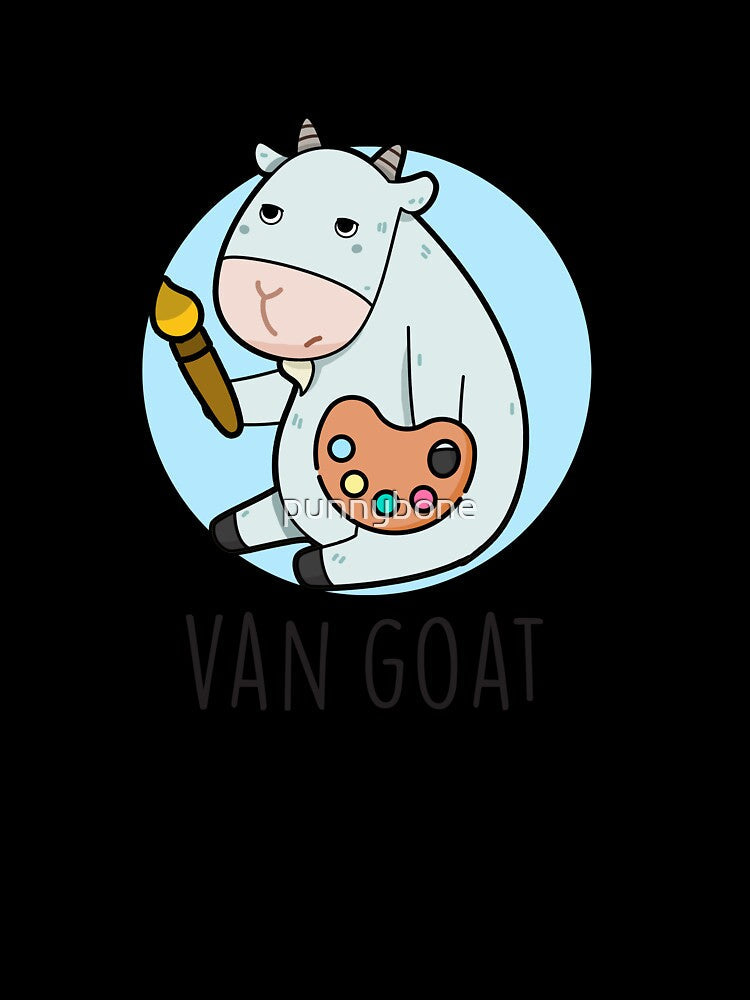 Van Goat Funny Artist Pun by punnybone Unisex , , , Long Sleeve Tee