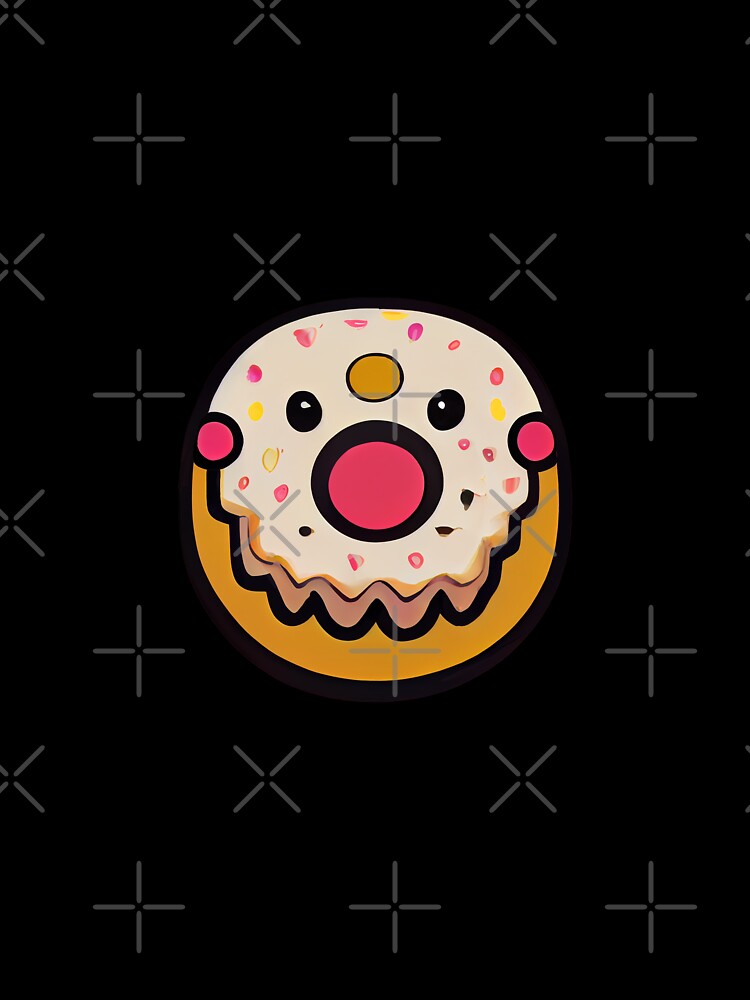 dozydonut surprised donut #2 by dozydonut Unisex , , , Long Sleeve Tee
