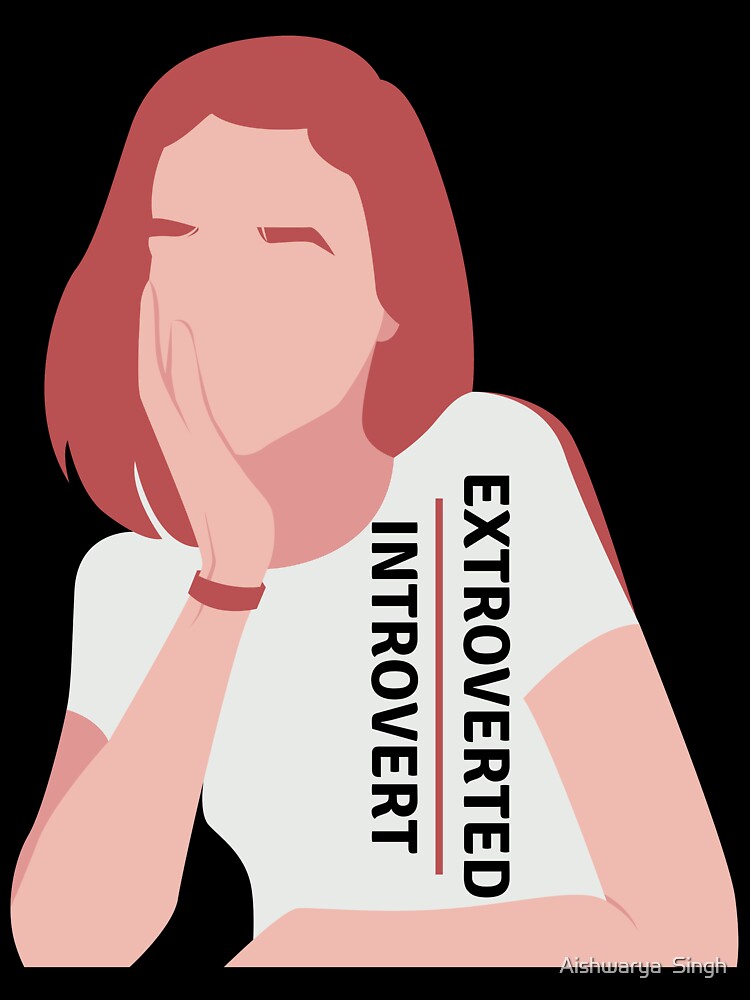 Extroverted Introvert by Aishwarya Singh Unisex , , , Long Sleeve Tee