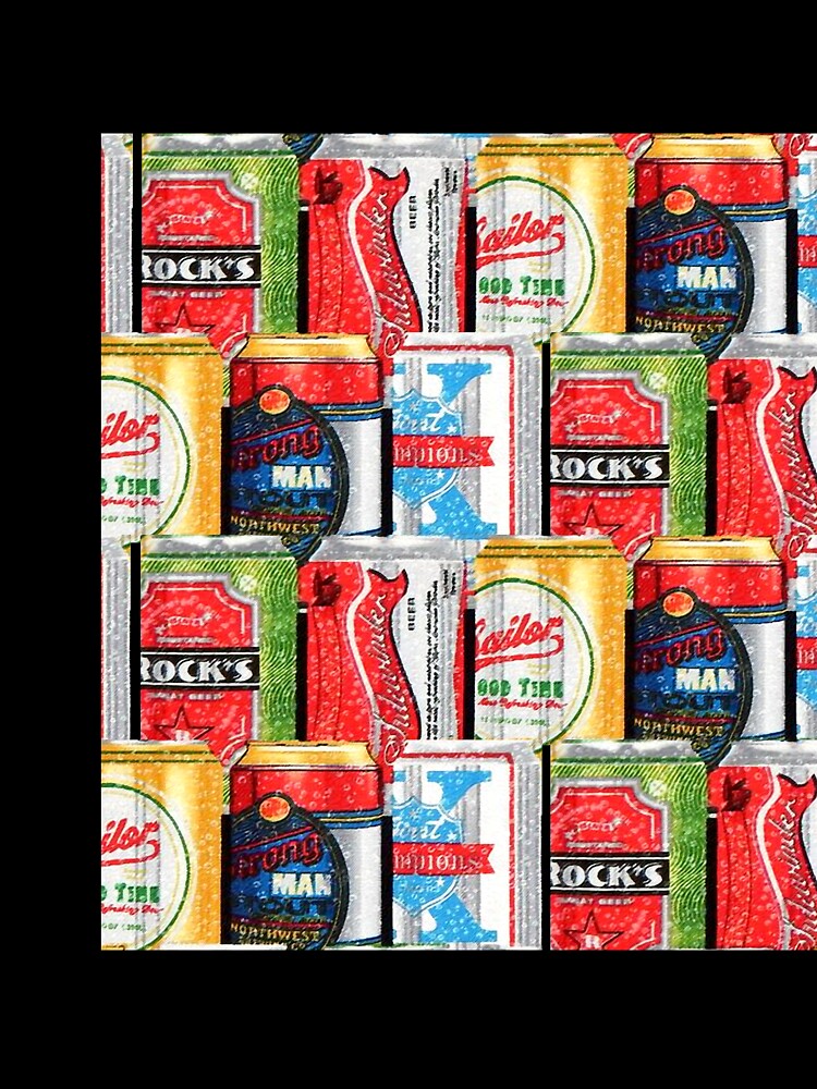 Craft beer cans Patterns by Wilkinson39 Unisex , , , Long Sleeve Tee
