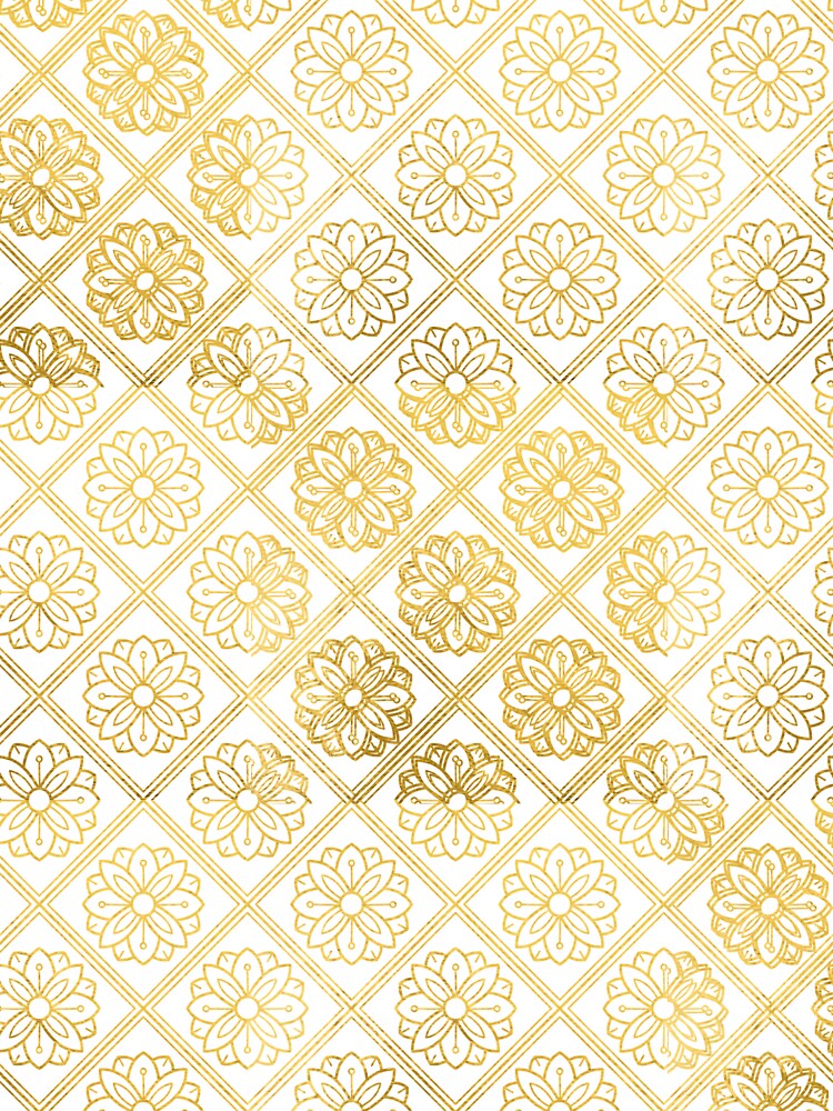 Mid Century Geometric Modern gold by Dhapatternshop