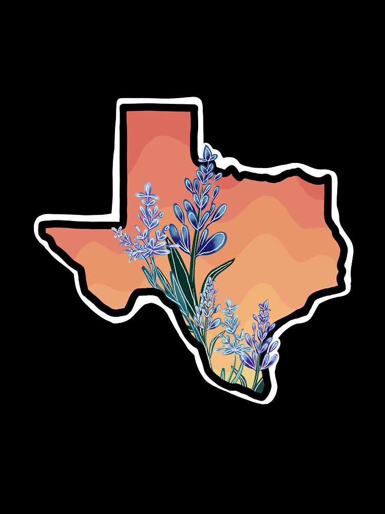 Texas floral by wwitchery Unisex , , , Long Sleeve Tee