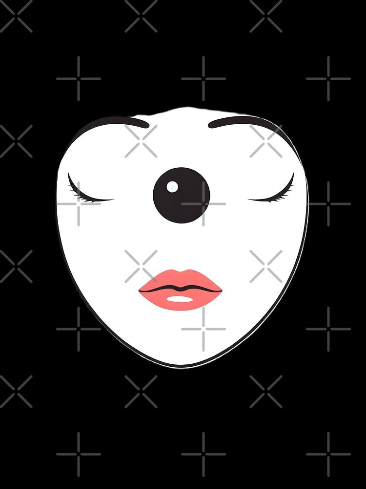 Minimal Anime Face Line Art – Expressive Minimalist Character Design - 3 by RELAX STATION Unisex , , , Long Sleeve Tee