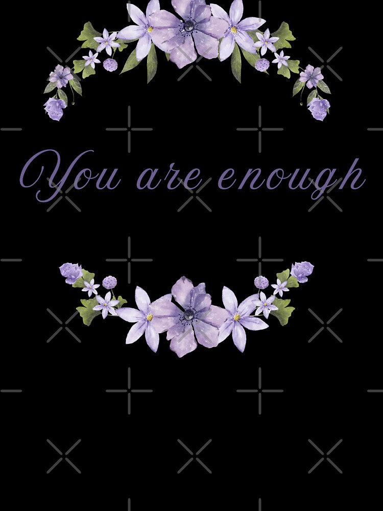 You are Enough - Mental Health Inspiration with Stoic Wisdom by LexaArtworks Unisex , , , Long Sleeve Tee