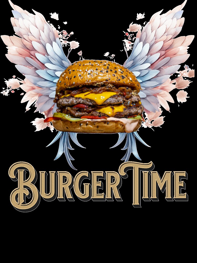 Flaying Burger time by dudart-shop Unisex , , , Long Sleeve Tee