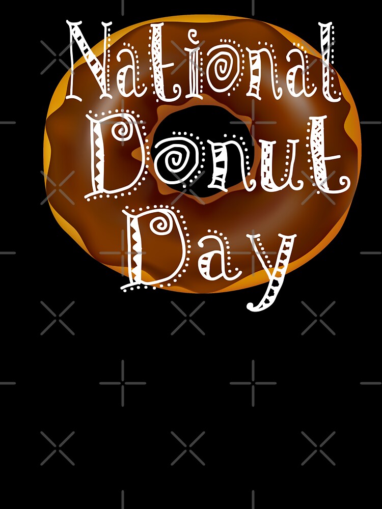 Happy National Donut Day : Gift For Father by SalaheddineB Unisex , , , Long Sleeve Tee