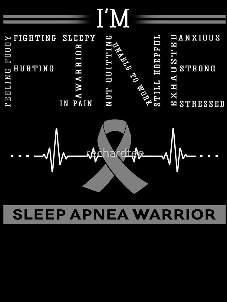 I'm Fine Sleep Apnea Warrior Support Sleep Apnea Awareness Gifts by rechardtee