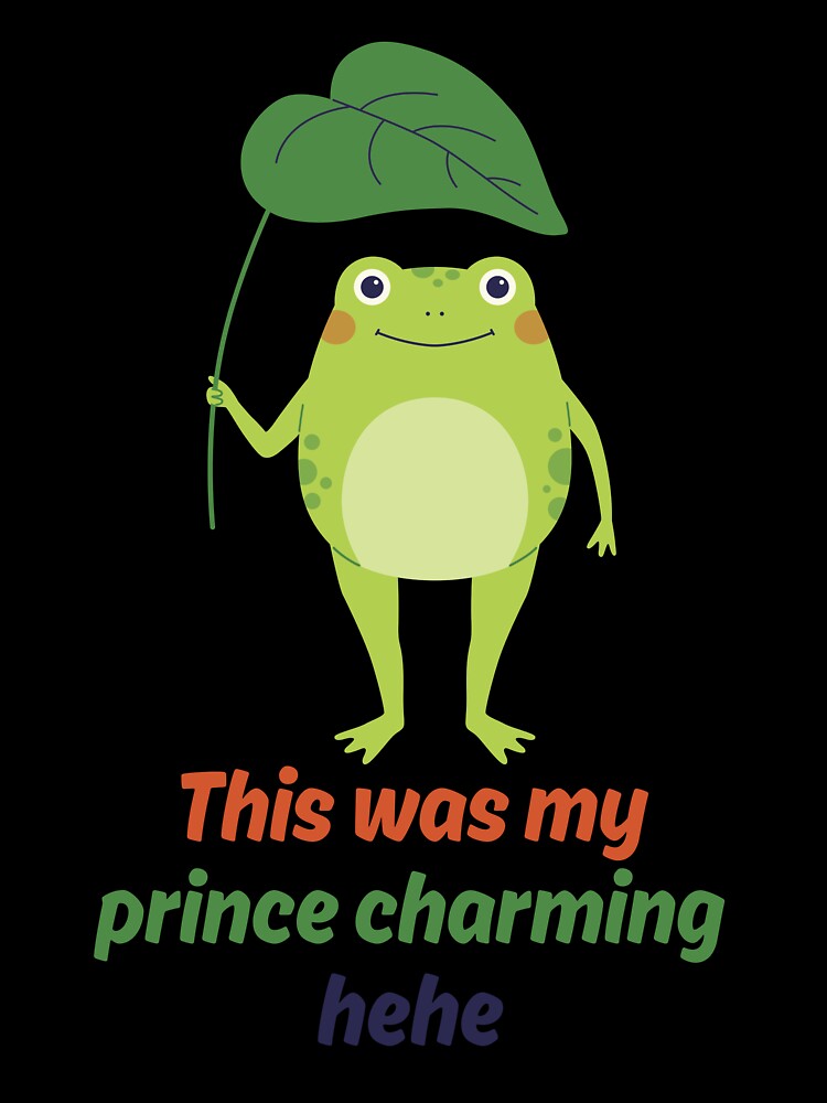 Funny Prince Charming Frog Quote by CCKimShop Unisex , , , Long Sleeve Tee