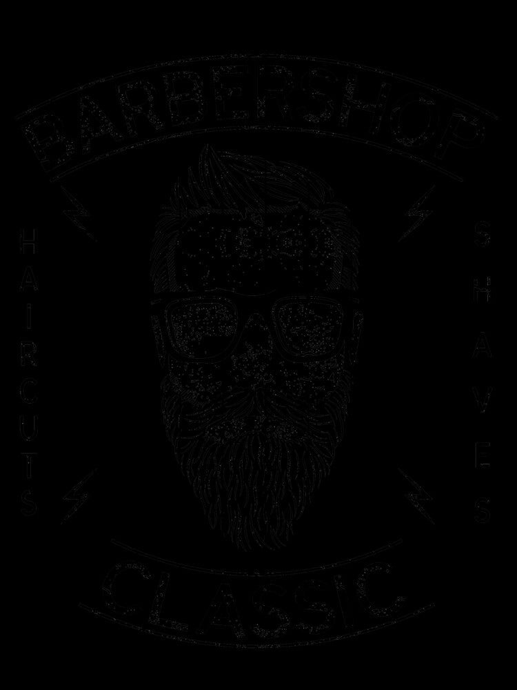 BARBERSHOP DESIGN by Fashionpopss Unisex , , , Long Sleeve Tee