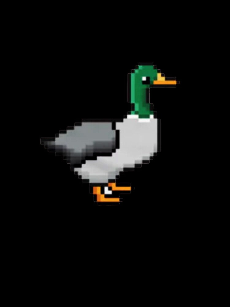 DUCK PIXEL by . OPAGANG Unisex , , , Long Sleeve Tee