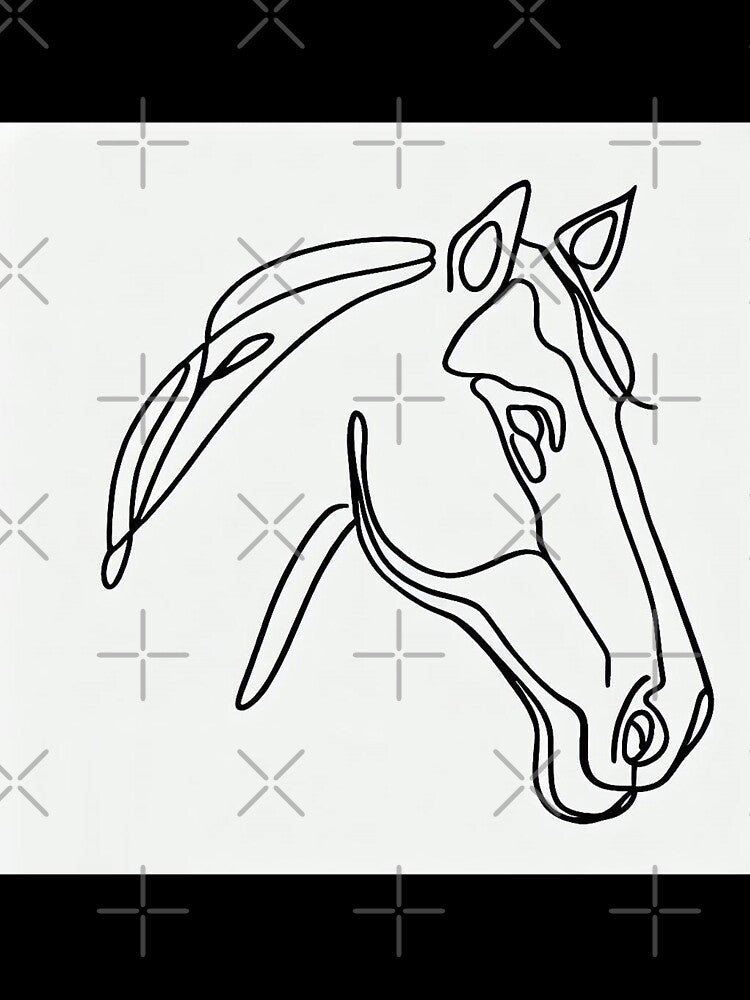 Grace in Simplicity: Horse in a Single Line by ReplyGirl