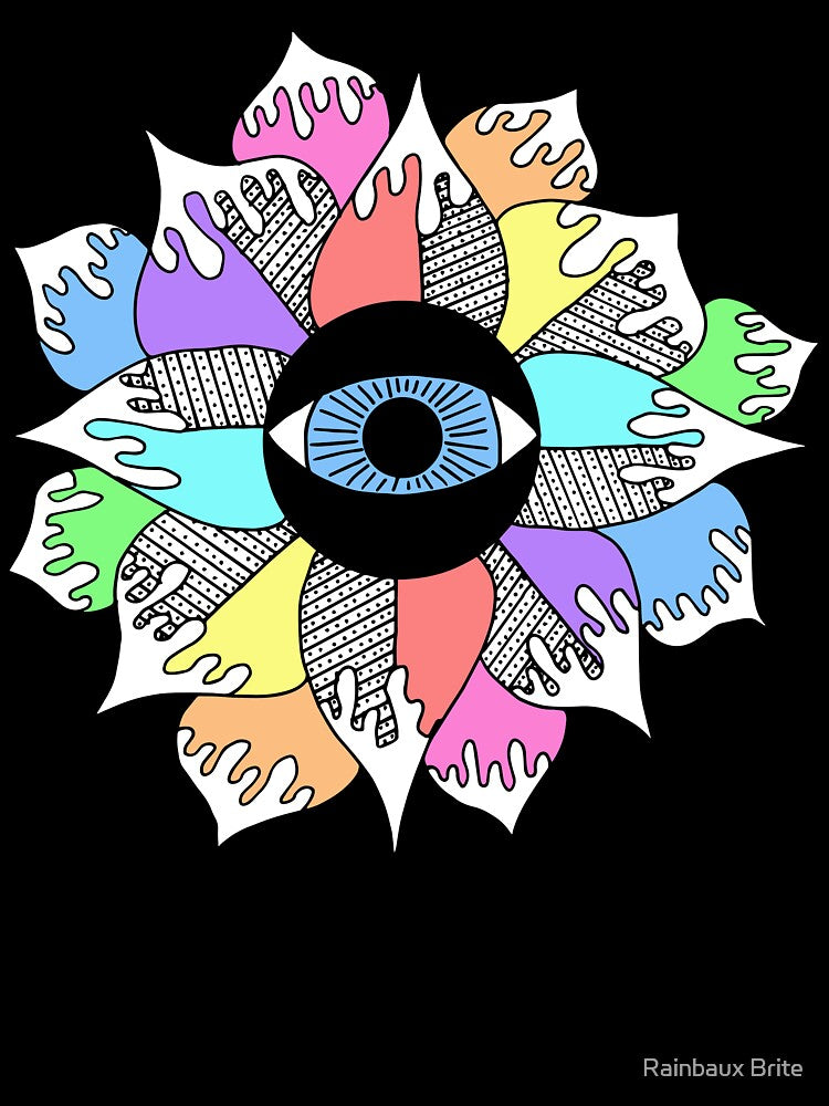 Pastel Eye Flower by Rainbaux Brite