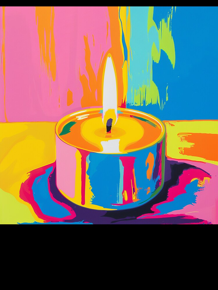 Candle Pop Art 15 by AstroRisq Unisex , , , Long Sleeve Tee