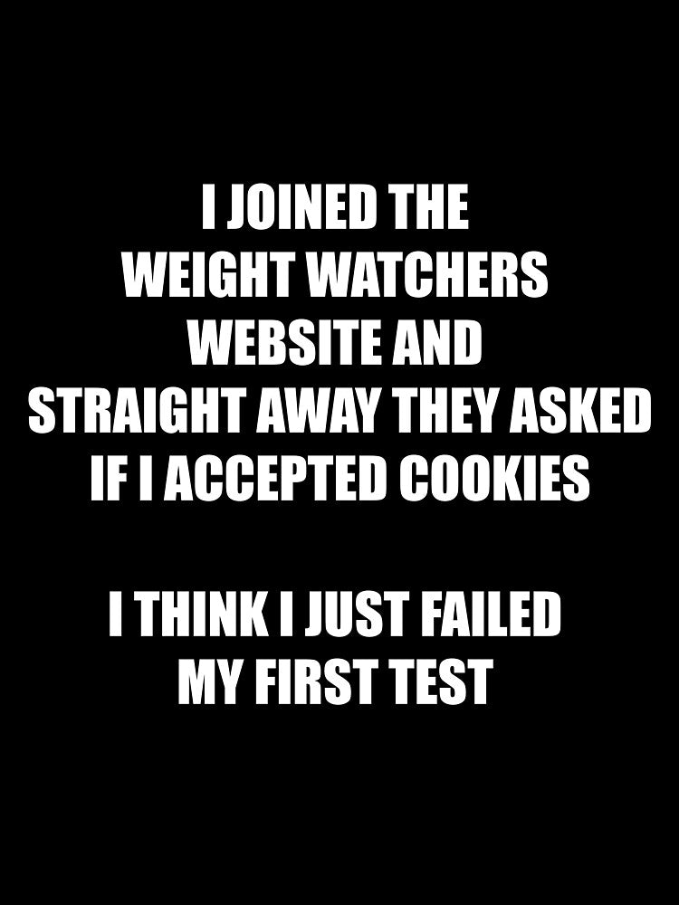 Dad Joke - Weight Watchers Website by Scott Brown Unisex , , , Long Sleeve Tee
