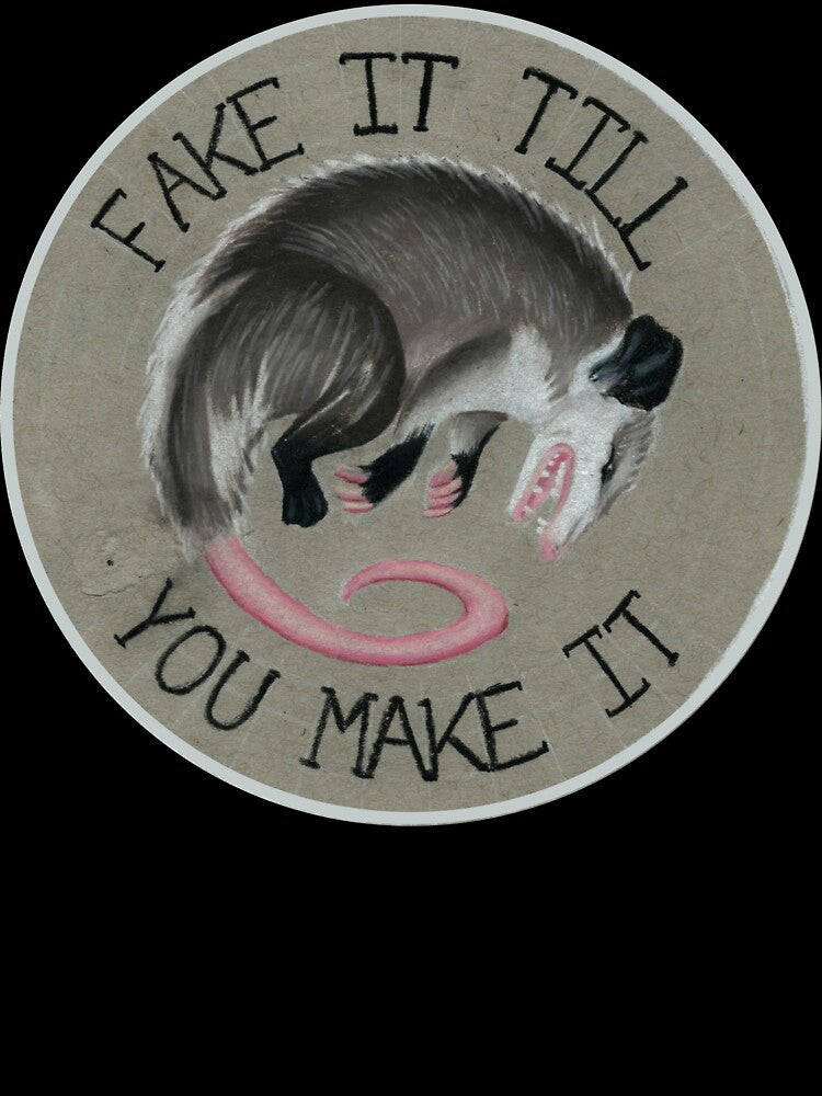 Fake It Till You Make It by Jadniel-Ink Unisex , , , Long Sleeve Tee