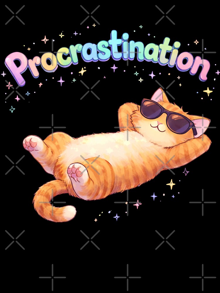 Procrastination by ChaosCultCreations.co Unisex , , , Long Sleeve Tee