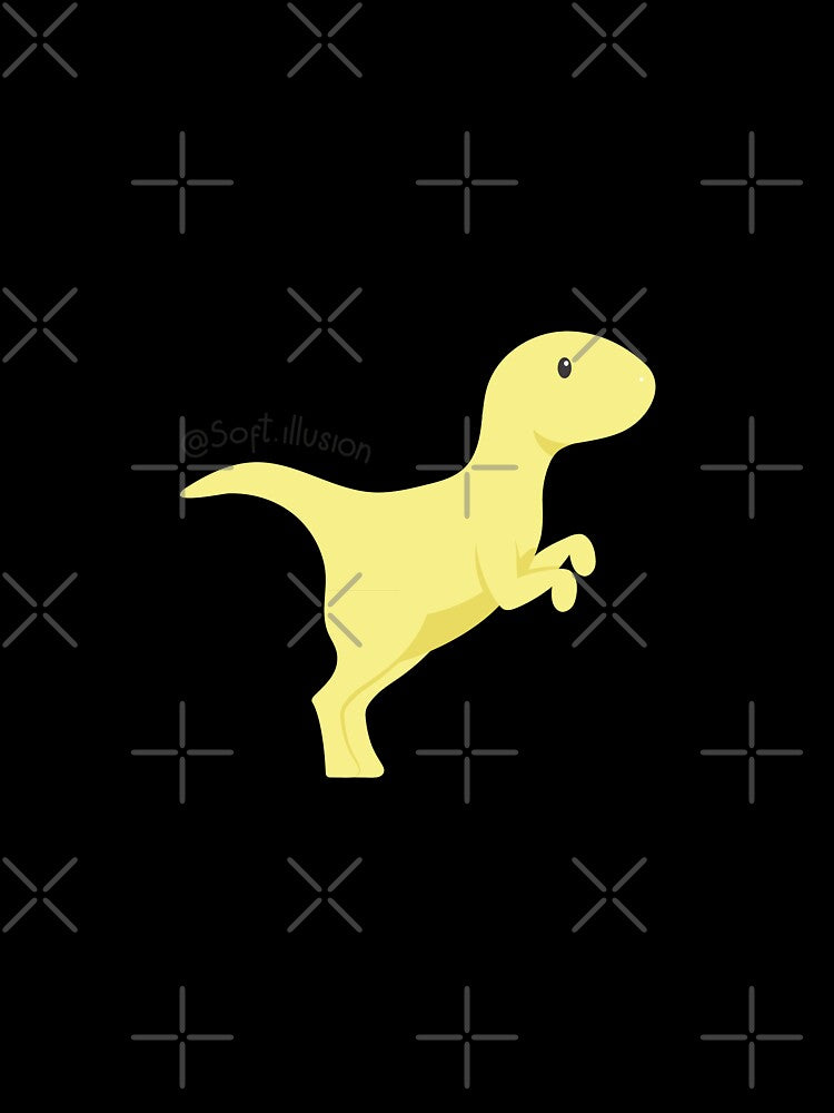 Yellow Dino by Softillusion Unisex , , , Long Sleeve Tee