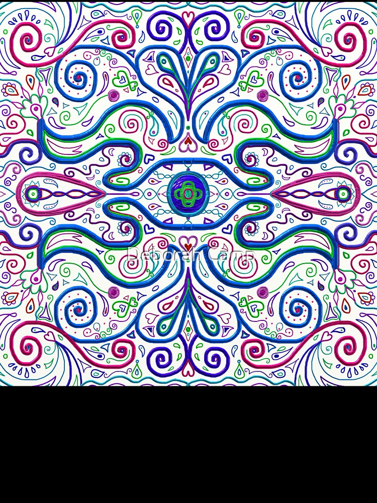 Psychedelic Eye Linear Symmetry Pattern by Deborah Camp