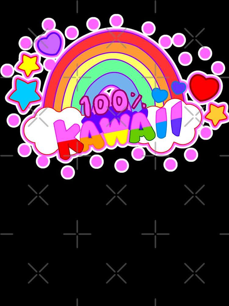 100% kawaii by fantasmahappy Unisex , , , Long Sleeve Tee