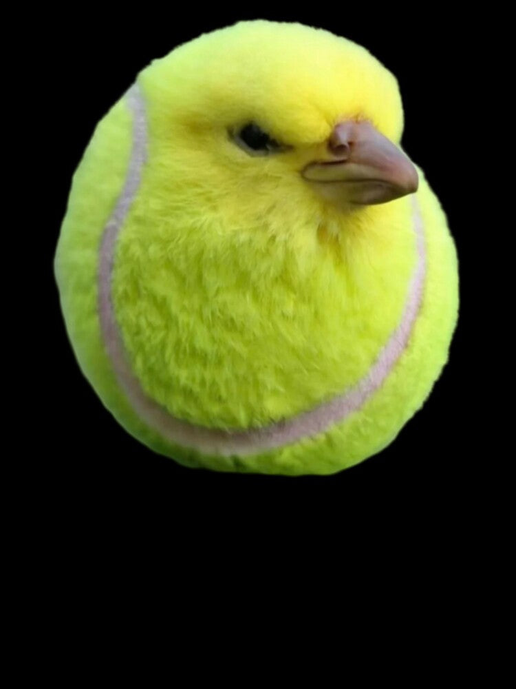 Tennis Ball Bird by AuraCraftStudio Unisex , , , Long Sleeve Tee