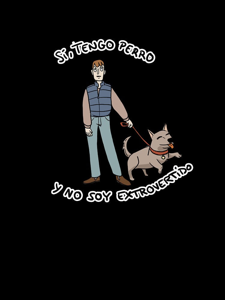 Introvert with dog by nayararosart Unisex , , , Long Sleeve Tee
