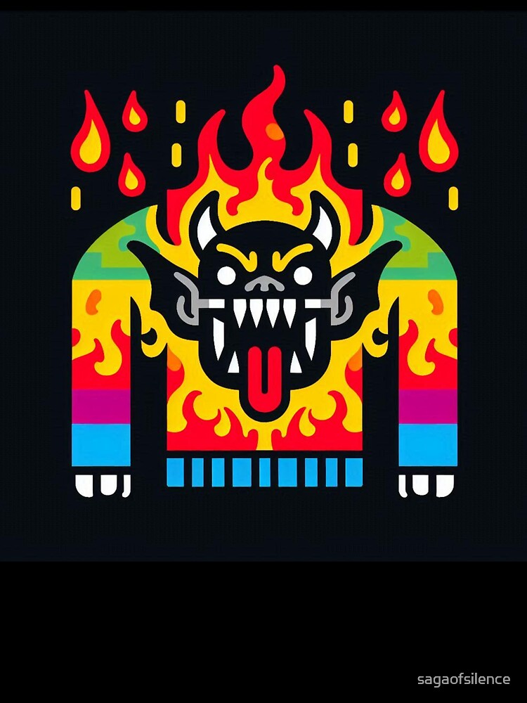 Scary Halloween - Ugly Sweater Art - 013 by sagaofsilence