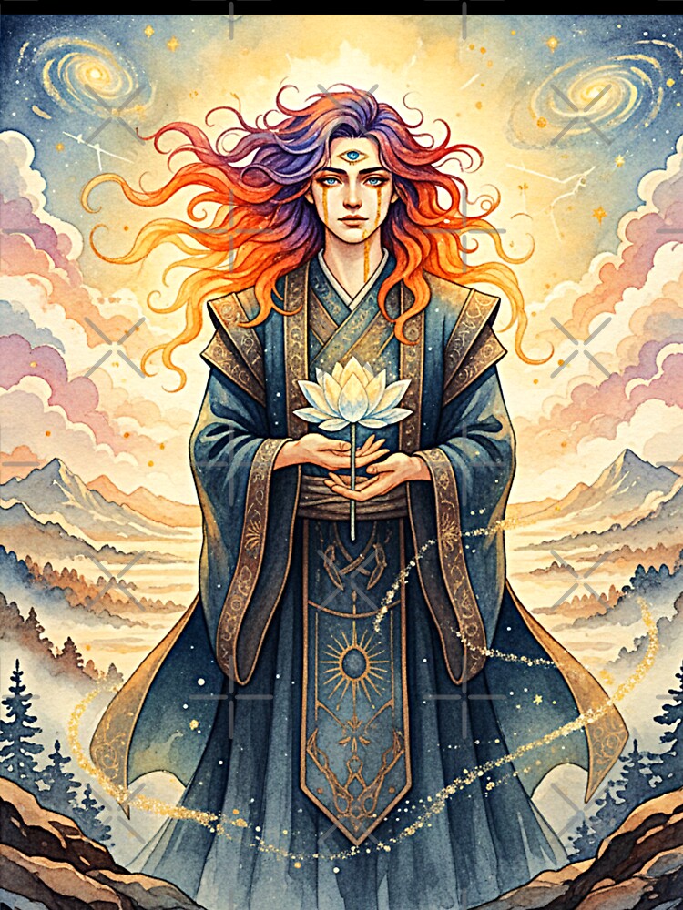 Copy of mythological guardian of flowers and third eye by Ecosetereos
