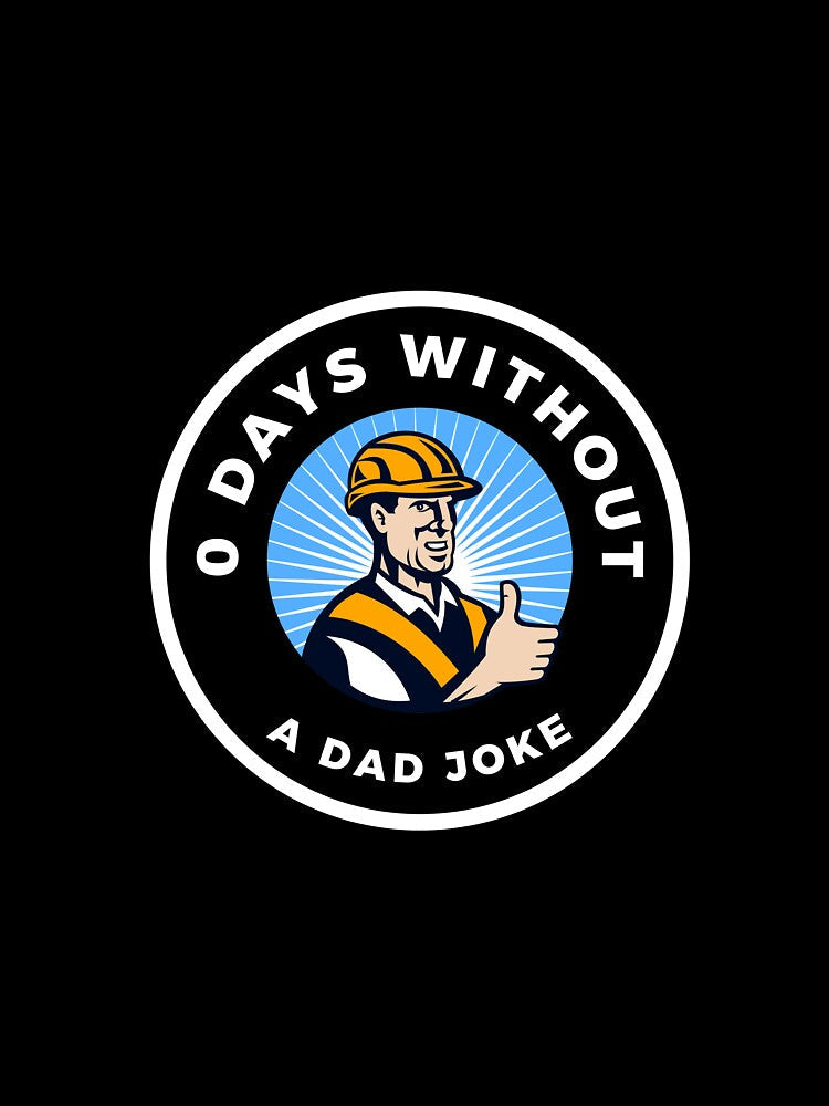 0 Days Without a Dad Joke Dark by 4-Store Unisex , , , Long Sleeve Tee