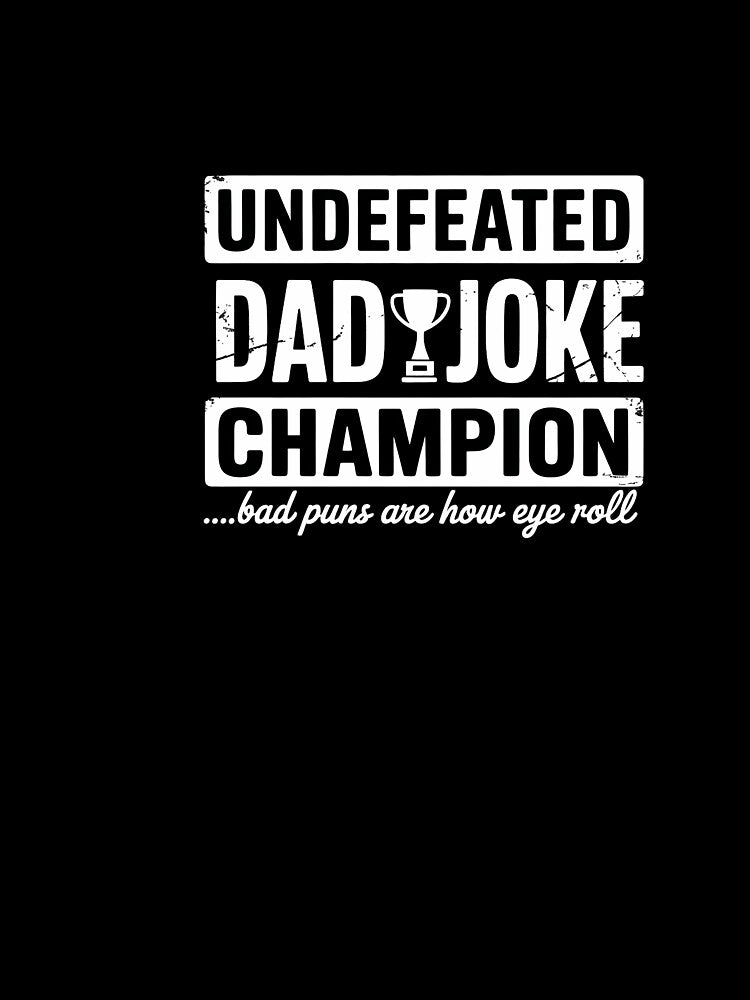 Dad Joke Champion by SapfireStuArt Unisex , , , Long Sleeve Tee