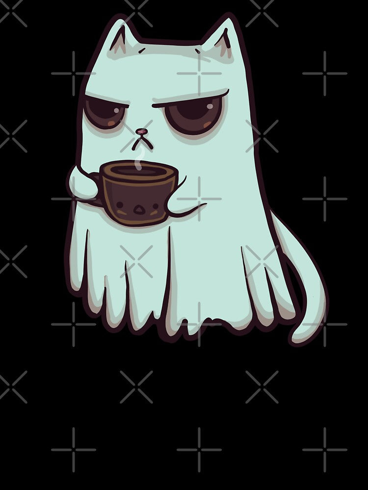 Not A Morning Ghost by KilkennyCat Art Unisex , , , Long Sleeve Tee