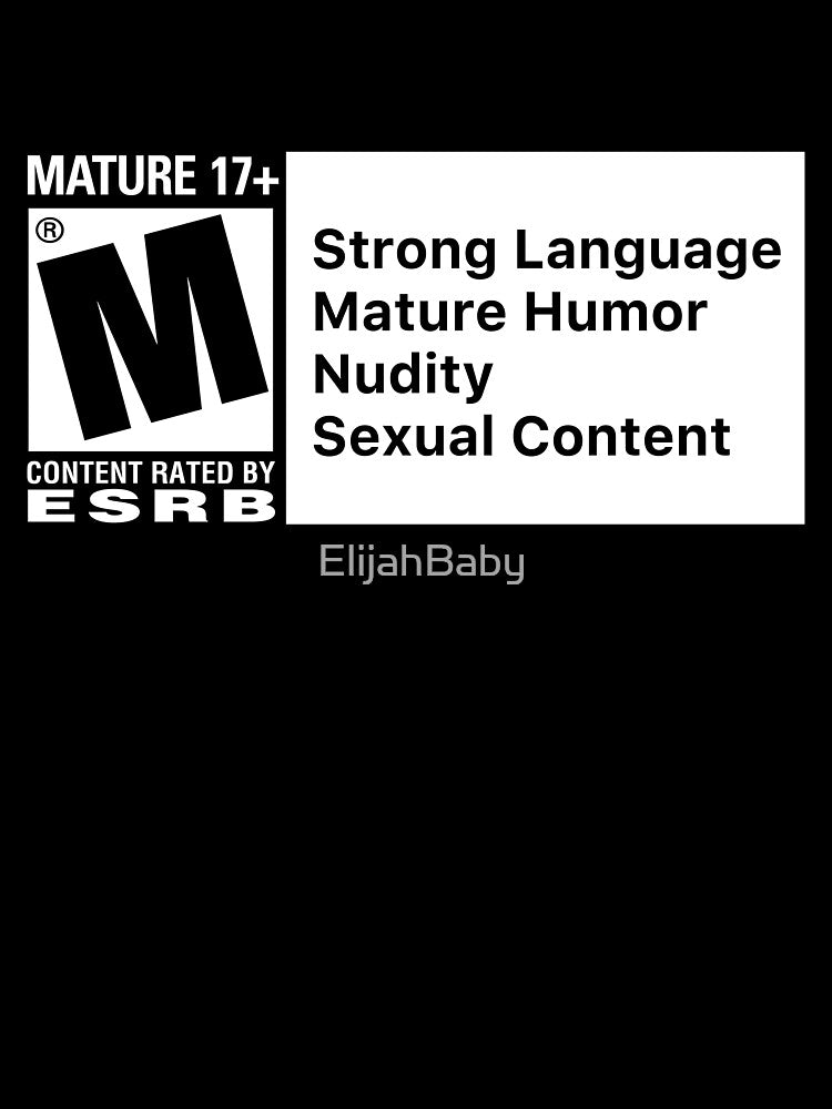 Mature Rating by ElijahBaby Unisex , , , Long Sleeve Tee