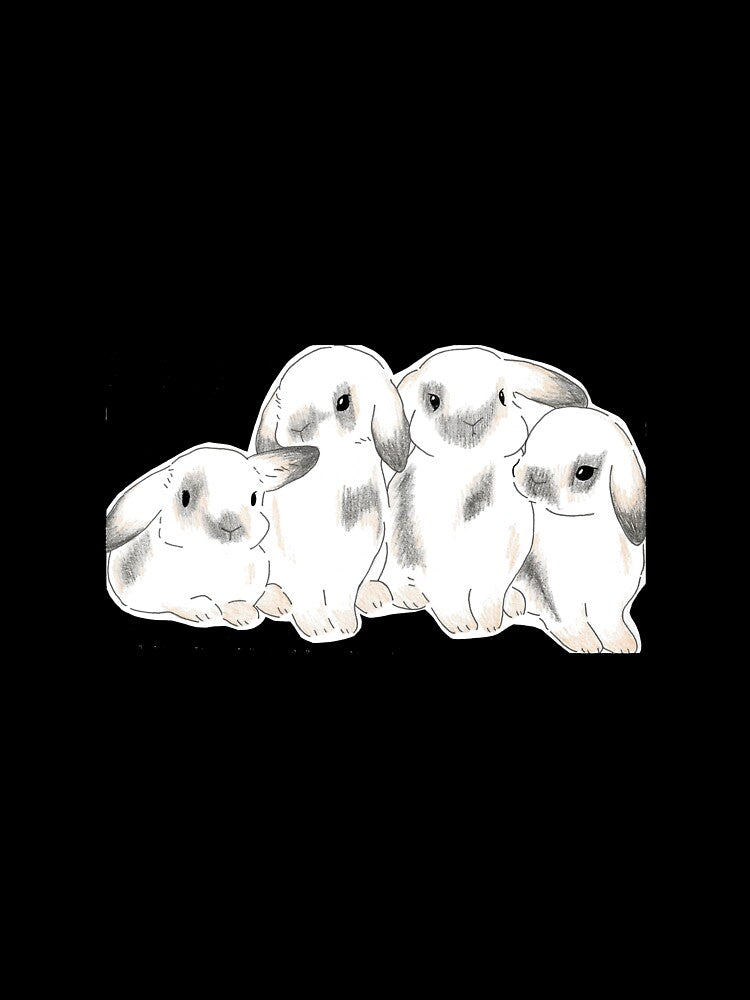 bunny cuddle puddle by Ashten Cardoso Unisex , , , Long Sleeve Tee