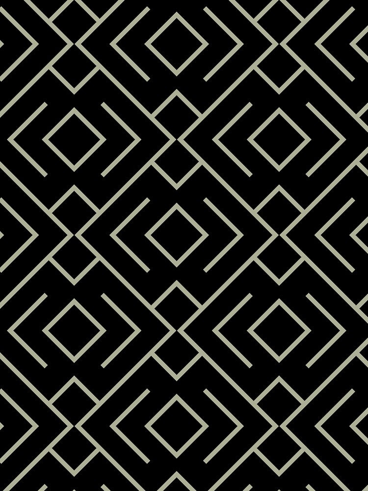 Green and Black Geometric Shape Mosaic Pattern 4 Coordinates w/ PPG 2022 Color of the Year Olive Sprig PPG1125-4 - Colour Trends - Hue - Shade by ColorOfTheYears