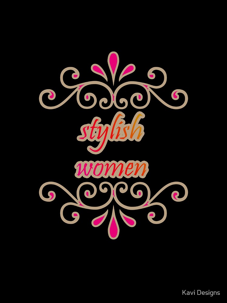 stylish women design by Kavi Designs Unisex , , , Long Sleeve Tee