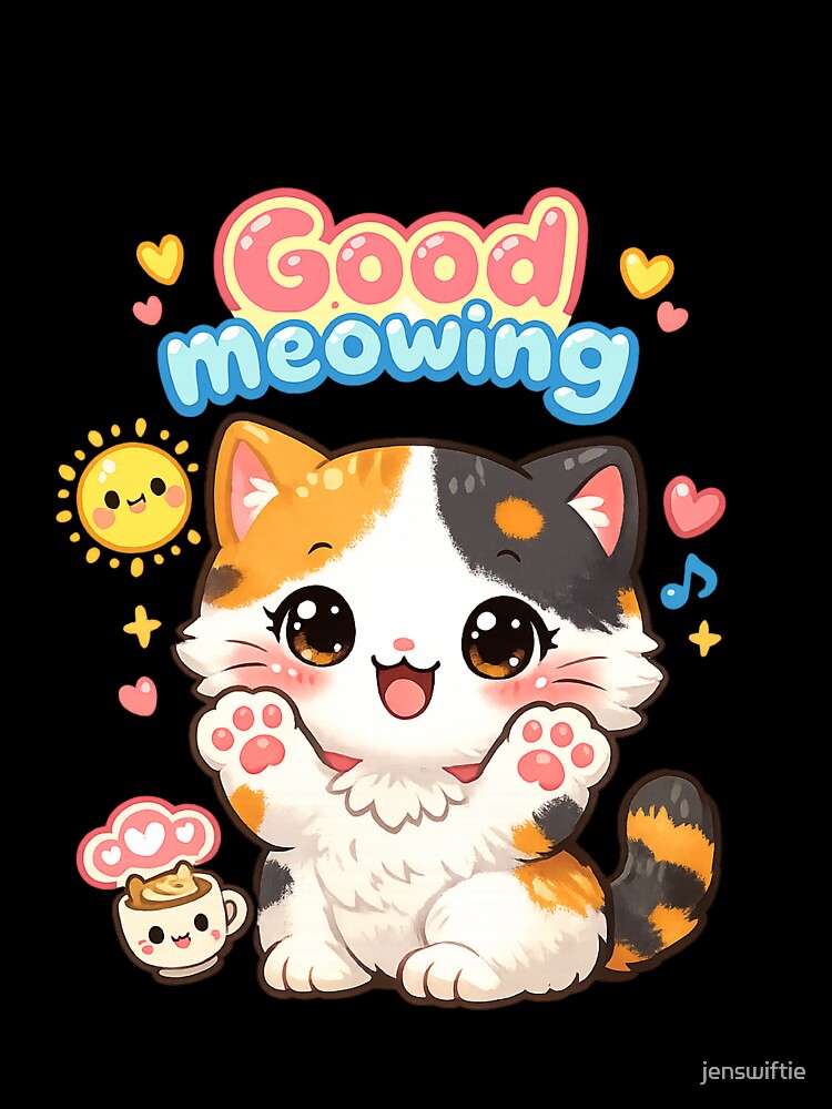 Kawaii cat by jenswiftie Unisex , , , Long Sleeve Tee
