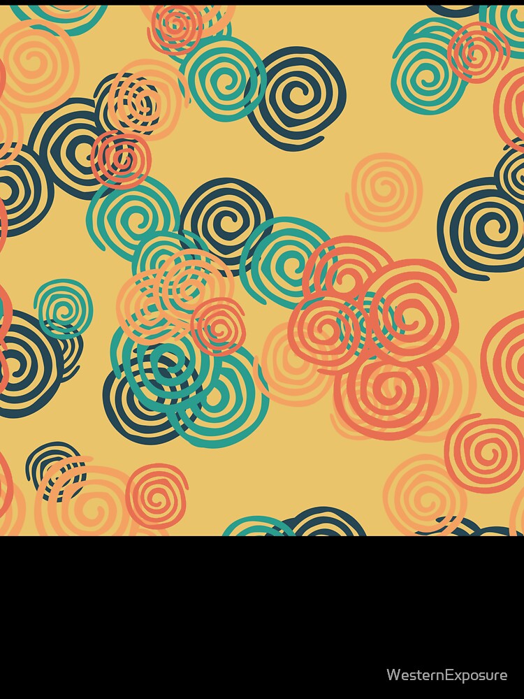 Retro multi-color spiral pattern 2 by WesternExposure