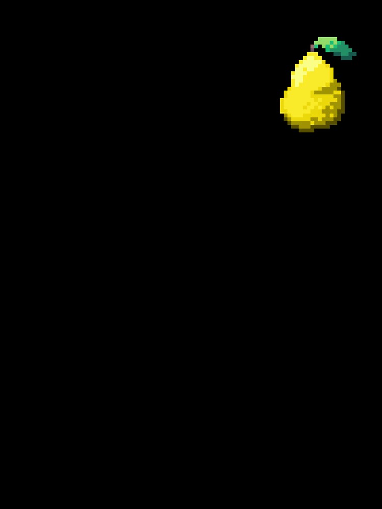 Pixel Quince - pixel food art by LittleFoodShop Unisex , , , Long Sleeve Tee