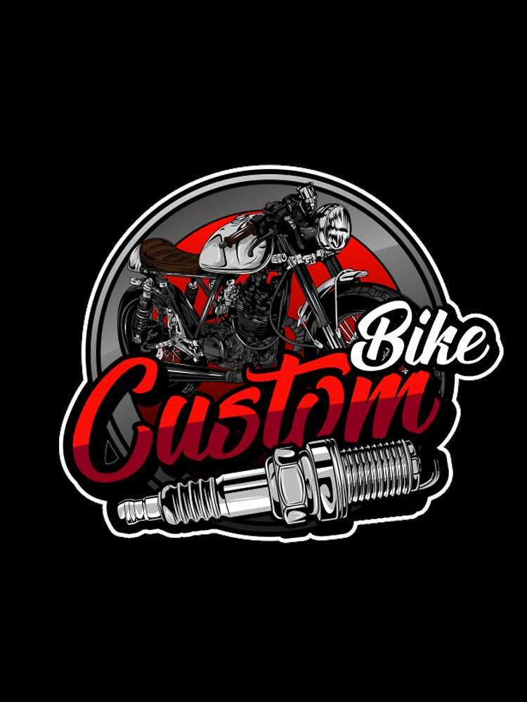 custom bike logo by romio006 Unisex , , , Long Sleeve Tee