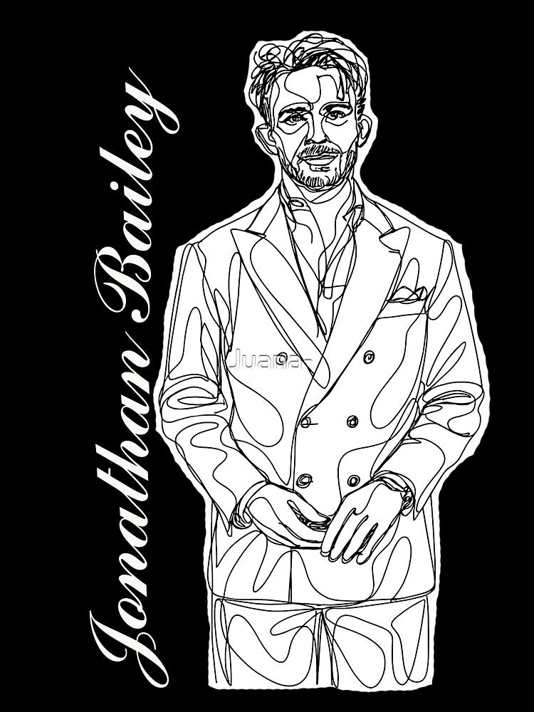 Jonathan Bailey Abstract Artline by Juana-