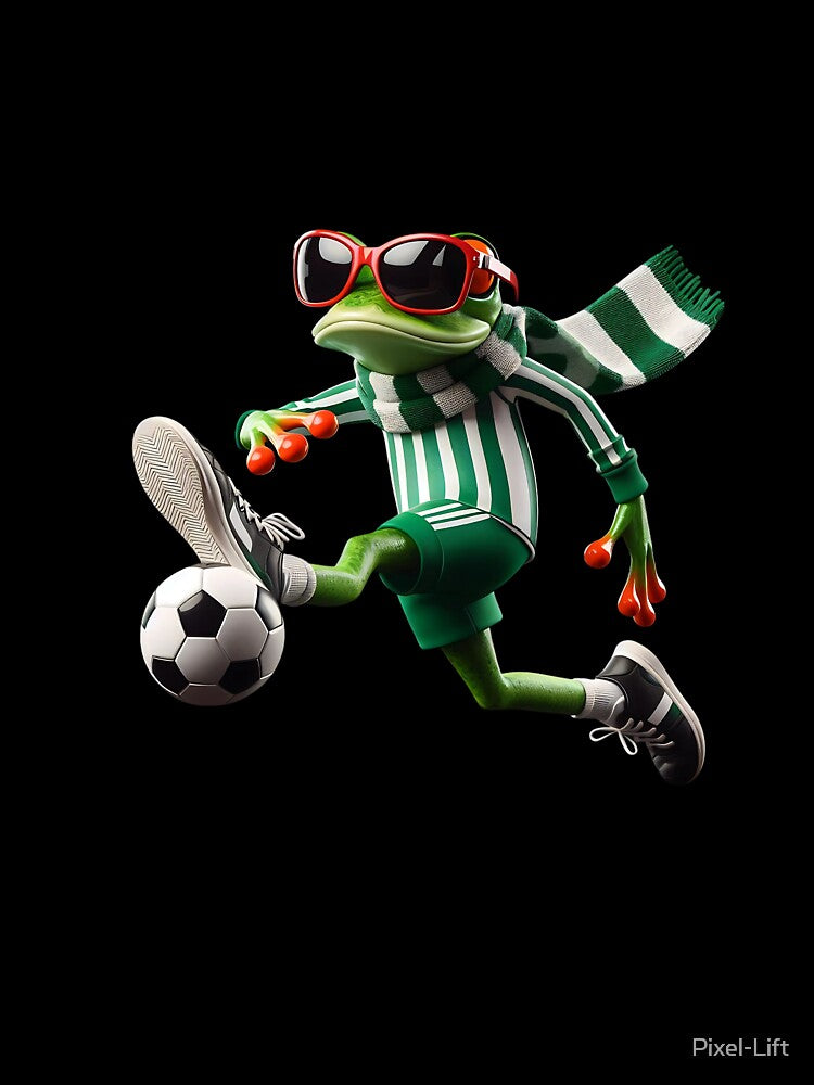 Cool Soccer Frog by Pixel-Lift