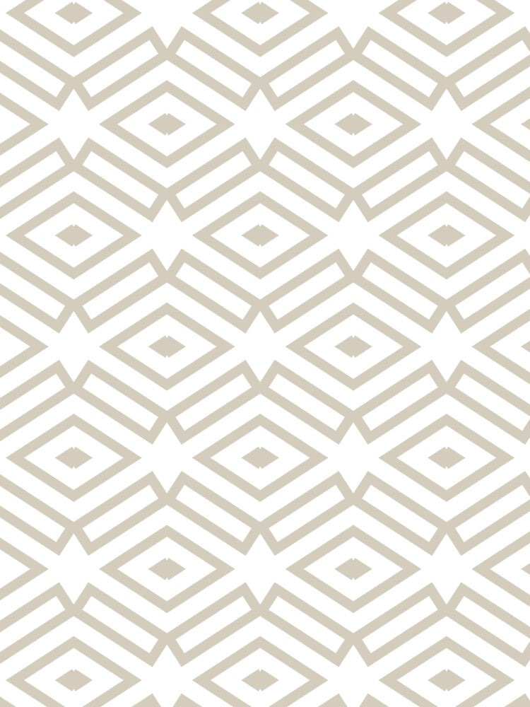 Beige and White Ornamental Shape Pattern 7 Pairs DE 2022 Trending Color Bay Salt DET642 by ColorOfTheYears